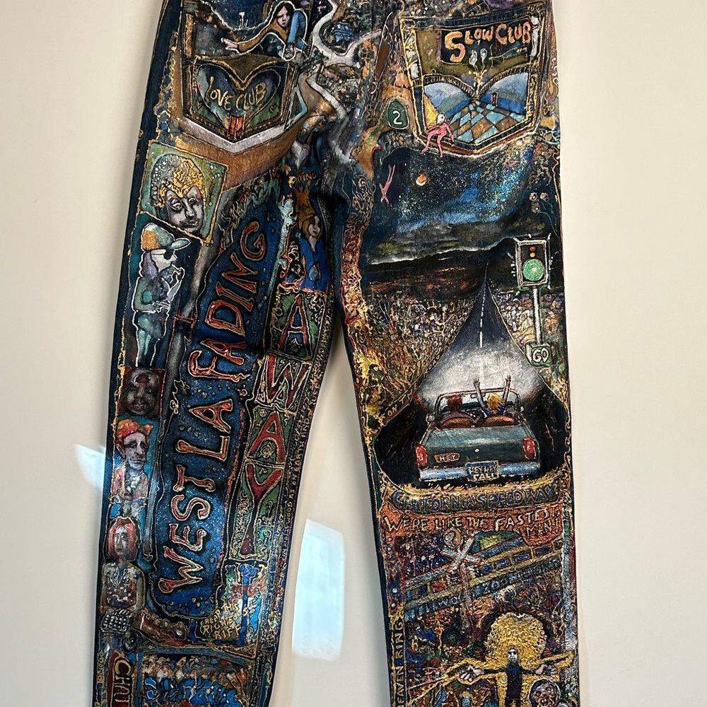 Acrylic Painted Denim Jackets and Pants